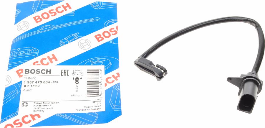 BOSCH 1 987 473 604 - Hoiatuskontakt, piduriklotsi kulumine www.parts5.com