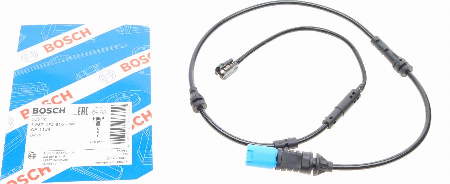 BOSCH 1 987 473 616 - Signalni kontakt, istrošenost kočne obloge www.parts5.com