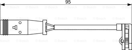 BOSCH 1 987 473 036 - Warning Contact, brake pad wear www.parts5.com