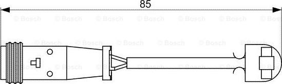 BOSCH 1 987 473 038 - Warning Contact, brake pad wear www.parts5.com