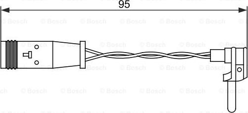 BOSCH 1 987 473 070 - Warning Contact, brake pad wear parts5.com