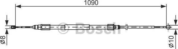 BOSCH 1 987 477 949 - Cable, parking brake www.parts5.com