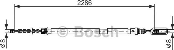 BOSCH 1 987 477 569 - Cable, parking brake www.parts5.com