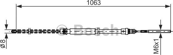 BOSCH 1 987 477 568 - Cable, parking brake www.parts5.com