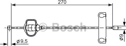 BOSCH 1 987 477 631 - Zicovod,rocna zavora www.parts5.com