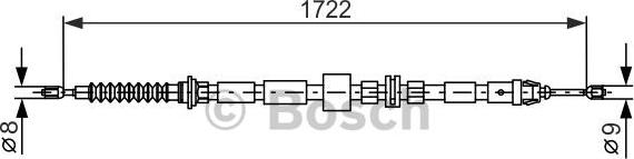 BOSCH 1 987 477 733 - Cable, parking brake www.parts5.com