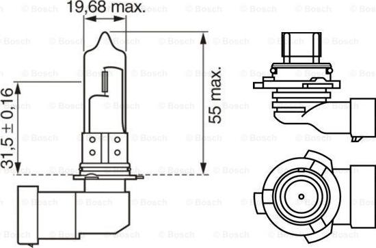 BOSCH 1 987 301 063 - Izzó, távfényszóró www.parts5.com