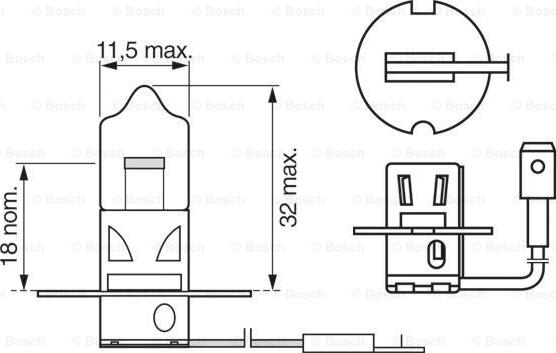 BOSCH 1 987 301 006 - Izzó, távfényszóró www.parts5.com