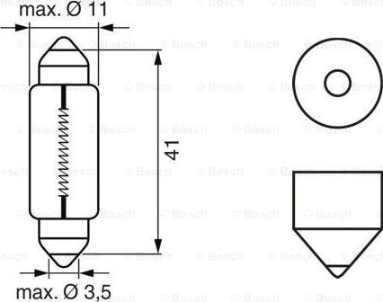 BOSCH 1 987 301 014 - Polttimo, sisävalo www.parts5.com