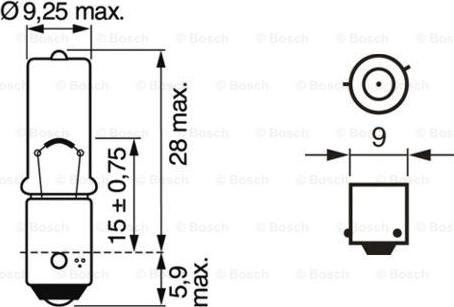 BOSCH 1 987 301 035 - Hõõgpirn, Suunatuli www.parts5.com