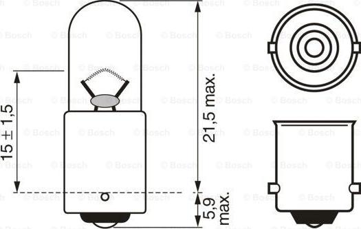 BOSCH 1 987 302 207 - Bulb, indicator parts5.com