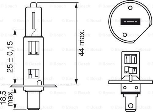 BOSCH 1 987 301 108 - Izzó, távfényszóró www.parts5.com