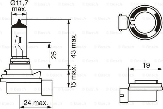 BOSCH 1 987 302 081 - Ampul, uzun huzme far www.parts5.com