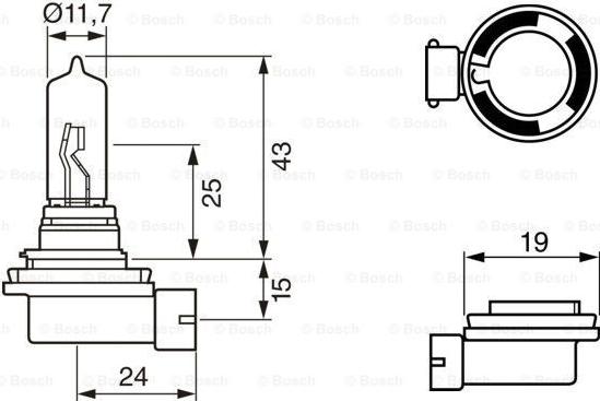 BOSCH 1 987 302 082 - Ampul, uzun huzme far www.parts5.com