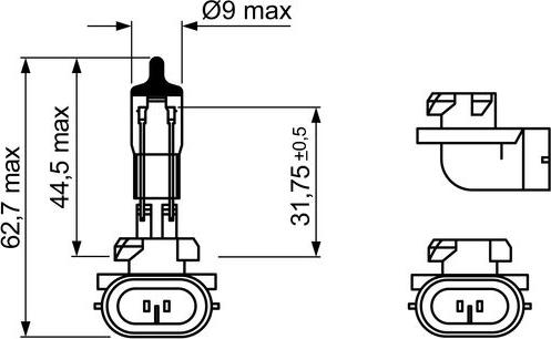 BOSCH 1 987 302 025 - Bulb, fog light www.parts5.com