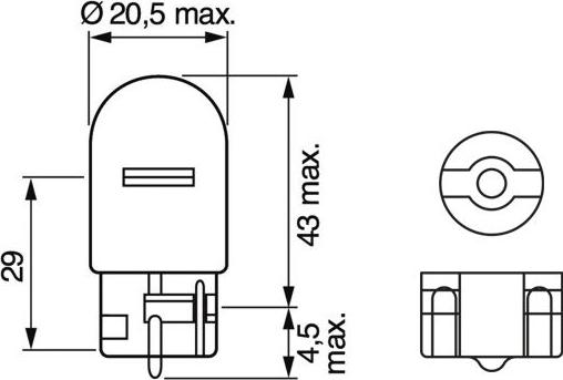 BOSCH 1 987 302 822 - Izzó, villogó www.parts5.com