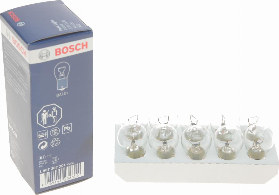 BOSCH 1 987 302 201 - Лампа накаливания, фонарь указателя поворота www.parts5.com