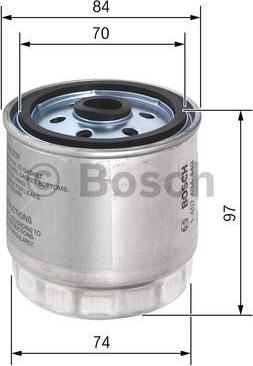 BOSCH 1 457 434 443 - Fuel filter www.parts5.com