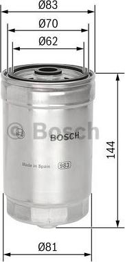 BOSCH 1 457 434 314 - Fuel filter www.parts5.com