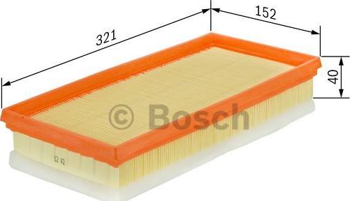 BOSCH 1 457 433 596 - Air Filter www.parts5.com