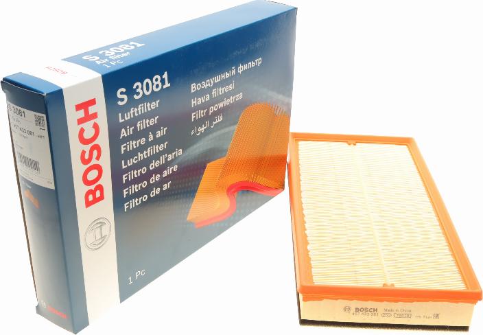 BOSCH 1 457 433 081 - Въздушен филтър www.parts5.com