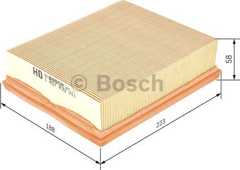 BOSCH 1 457 433 741 - Filter za vazduh www.parts5.com