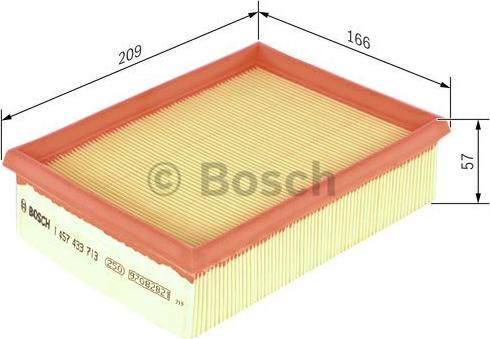 BOSCH 1 457 433 713 - Air Filter www.parts5.com