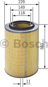 BOSCH 1 457 429 966 - Filter za vazduh www.parts5.com