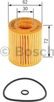 BOSCH 1 457 429 257 - Filtro de aceite www.parts5.com