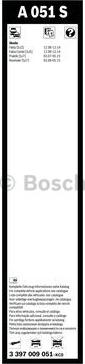 BOSCH 3 397 009 051 - Wiper Blade www.parts5.com