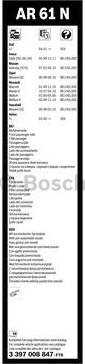 BOSCH 3 397 008 847 - Wischblatt www.parts5.com