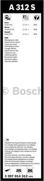 BOSCH 3 397 014 312 - Щетка стеклоочистителя www.parts5.com