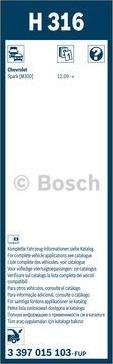 BOSCH 3 397 015 103 - Limpiaparabrisas www.parts5.com