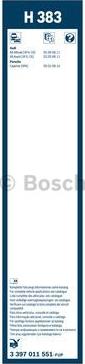 BOSCH 3 397 011 551 - Limpiaparabrisas www.parts5.com