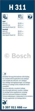 BOSCH 3 397 011 666 - Törlőlapát www.parts5.com