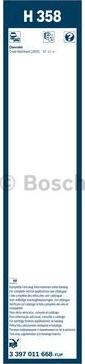 BOSCH 3 397 011 668 - Μάκτρο καθαριστήρα www.parts5.com