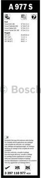 BOSCH 3 397 118 977 - Μάκτρο καθαριστήρα www.parts5.com