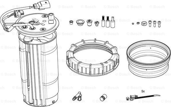 BOSCH F 01C 600 239 - Heating, tank unit (urea injection) www.parts5.com