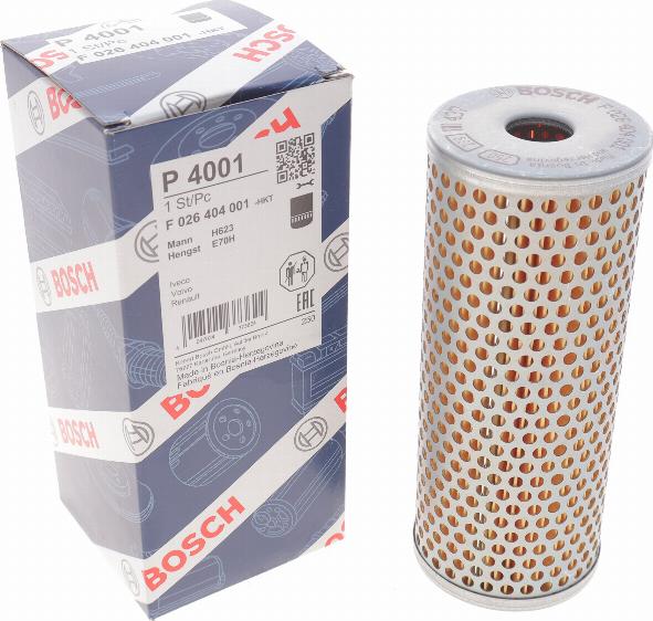 BOSCH F 026 404 001 - Filtr hydrauliczny, układ kierowniczy www.parts5.com