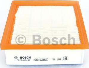 BOSCH F 026 400 496 - Air Filter www.parts5.com