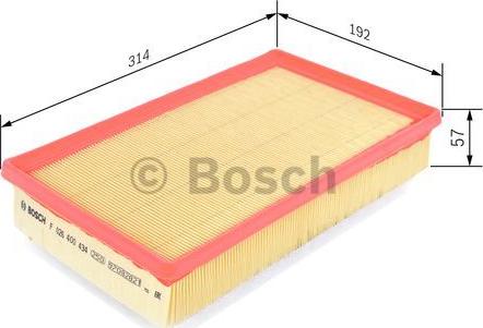 BOSCH F 026 400 434 - Воздушный фильтр www.parts5.com