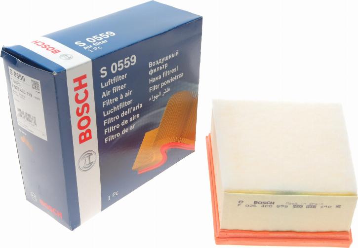 BOSCH F 026 400 559 - Zracni filter www.parts5.com