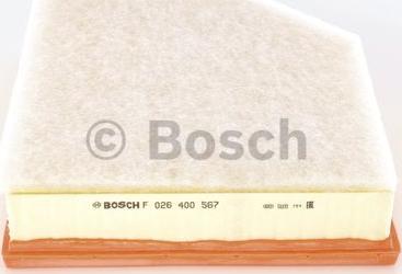 BOSCH F 026 400 567 - Filtro de aire www.parts5.com