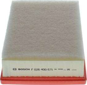 BOSCH F 026 400 671 - Air Filter www.parts5.com