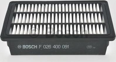 BOSCH F 026 400 091 - Air Filter www.parts5.com