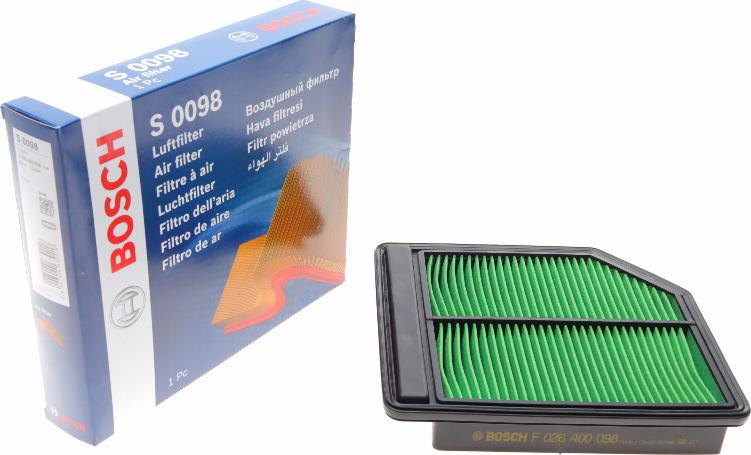 BOSCH F 026 400 098 - Filtro de aire www.parts5.com