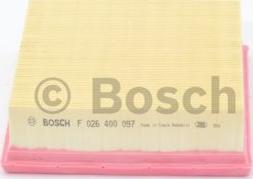 BOSCH F 026 400 097 - Air Filter www.parts5.com