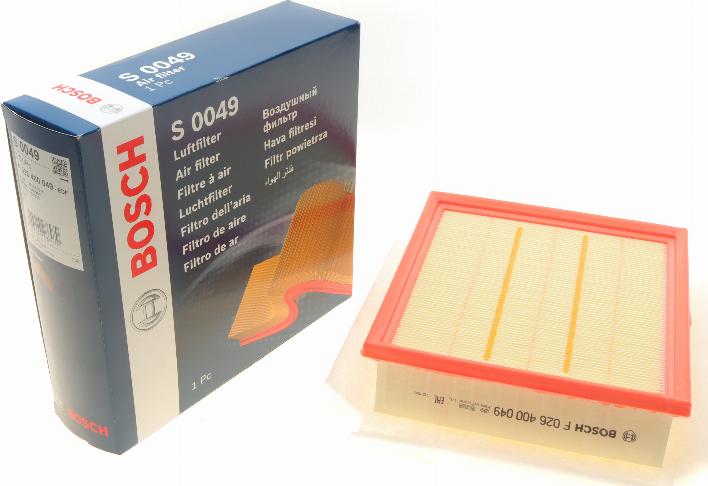 BOSCH F 026 400 049 - Filtro de aire www.parts5.com