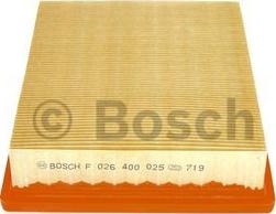 BOSCH F 026 400 025 - Légszűrő www.parts5.com