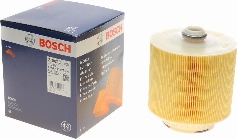 BOSCH F 026 400 028 - Air Filter www.parts5.com